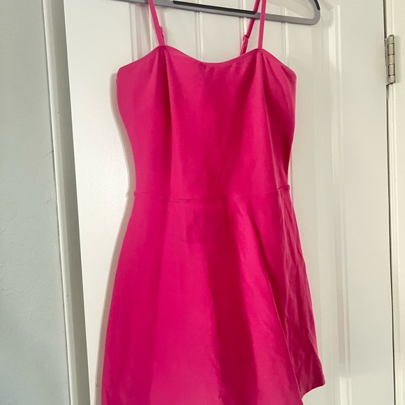 Alo Vibrant Pink Spaghetti Strap Dress - Picture 1 of 1